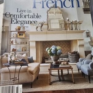 Frenchi Live in Comfortable Elegance Home Accent Cover - Cream & Blue